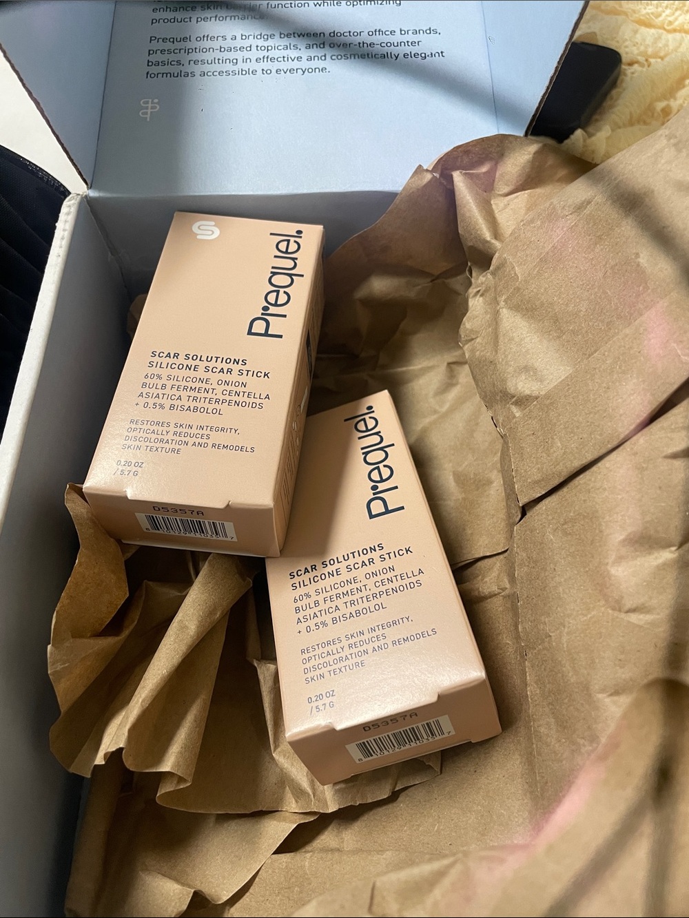 2 brand new Prequel skin scar sticks in original box